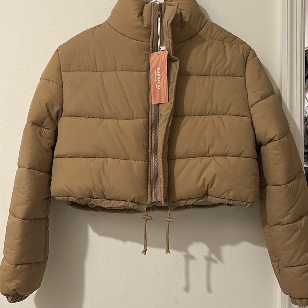 Tan Puffer Jacket
